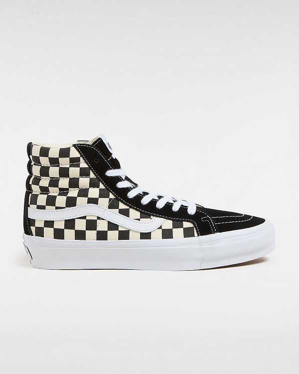 Black / White Women Vans Premium Sk8-Hi 38 Reissue Skate Shoes Australia | VN0352719