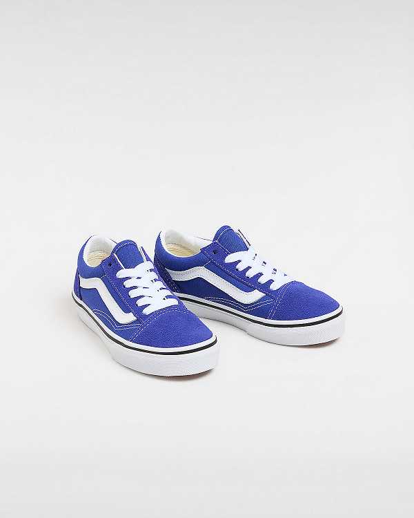 Blue Kids' Vans Old Skool (4-8 Years) Sneakers Australia | VN2031586