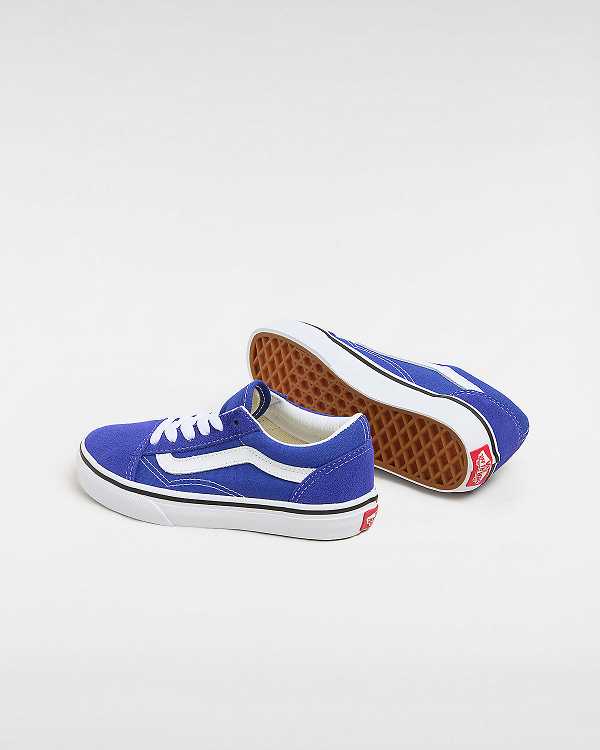 Blue Kids' Vans Old Skool (4-8 Years) Sneakers Australia | VN2031586