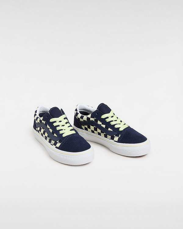 Blue Kids' Vans Old Skool (4-8 Years) Sneakers Australia | VN5760829