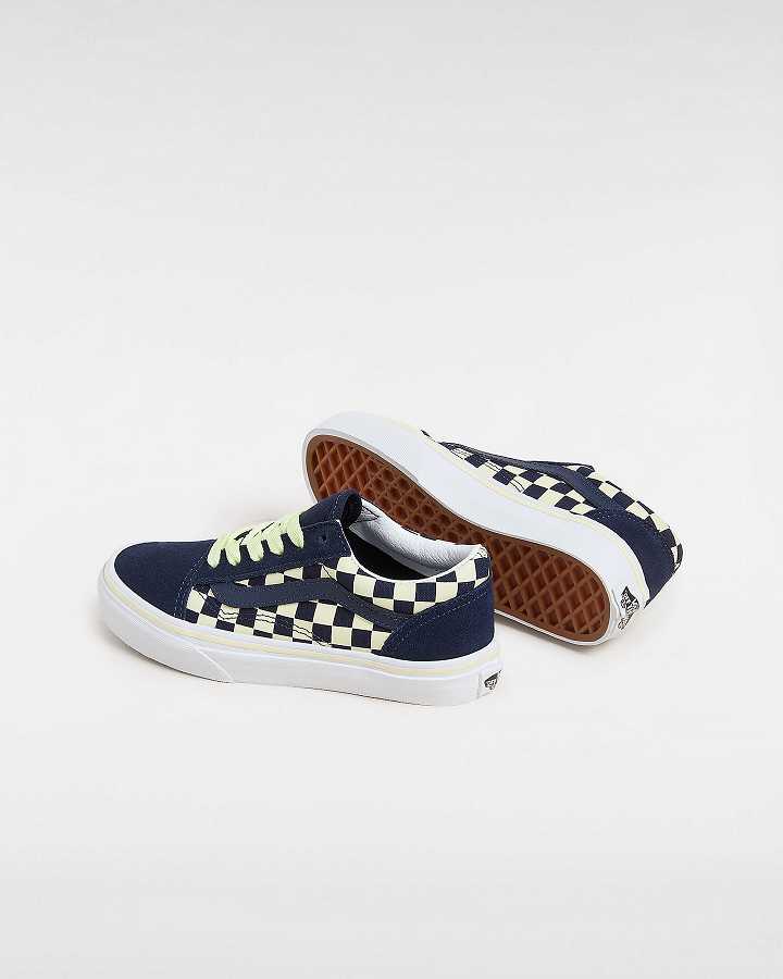 Blue Kids' Vans Old Skool (4-8 Years) Sneakers Australia | VN5760829