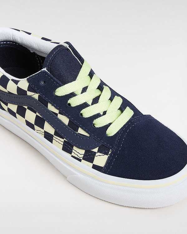 Blue Kids' Vans Old Skool (4-8 Years) Sneakers Australia | VN5760829