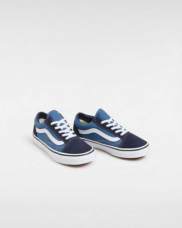 Blue Kids' Vans Old Skool (4-8 Years) Sneakers Australia | VN7986510