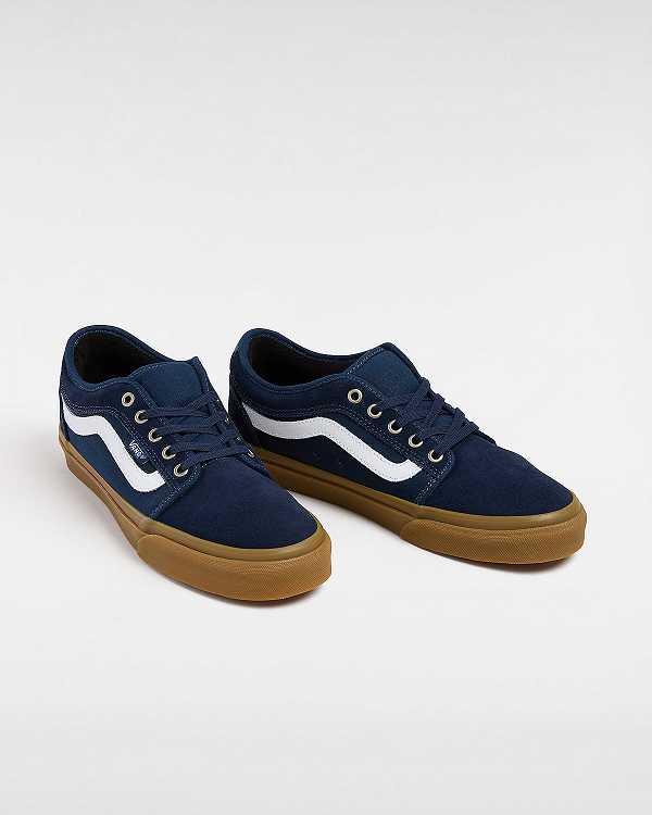 Blue Men Vans Chukka Low Sidestripe Skate Shoes Australia | VN6350217