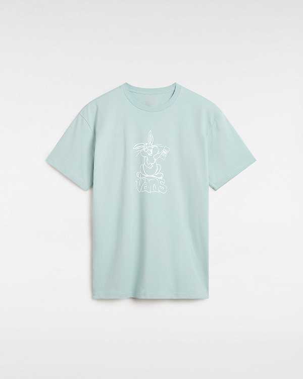 Blue Men Vans Crazy Eddy T Shirts Australia | VN3207681