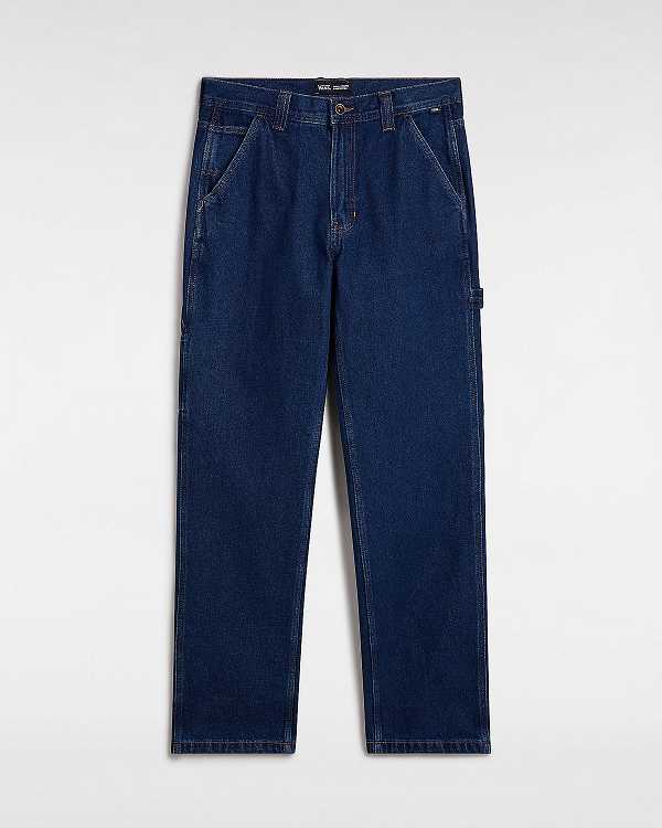 Blue Men Vans Drill Chore Relaxed Carpenter Pants Australia | VN4195328