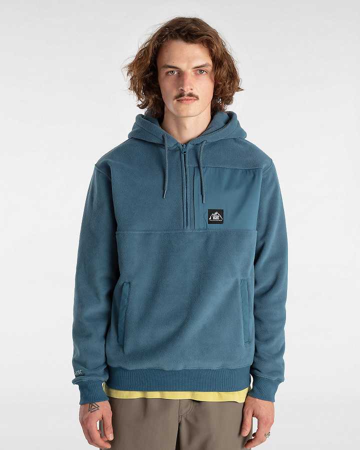 Blue Men Vans MTE Polartec Hoodie Australia | VN4130675