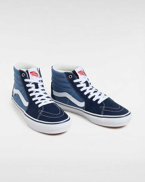 Blue Men Vans Sk8-Hi Skate Shoes Australia | VN8350279