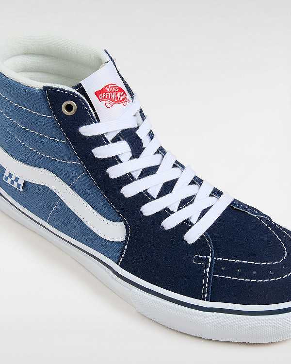 Blue Men Vans Sk8-Hi Skate Shoes Australia | VN8350279