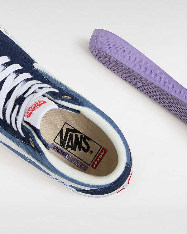 Blue Men Vans Sk8-Hi Skate Shoes Australia | VN8350279