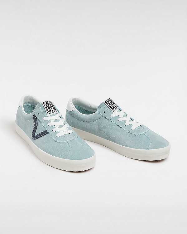 Blue Men Vans Sport Low Suede Sneakers Australia | VN3968170