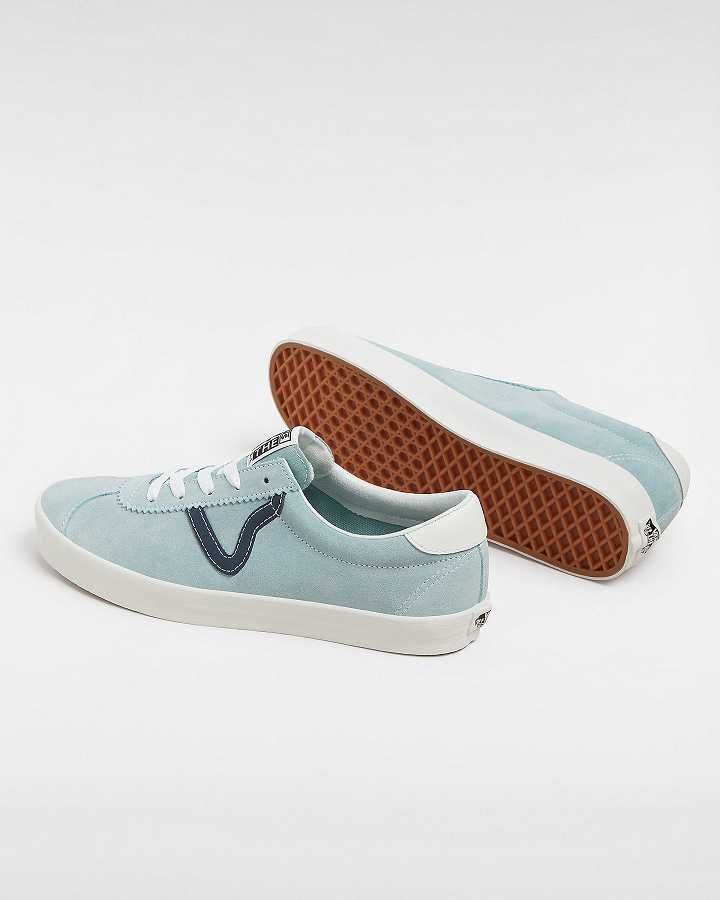 Blue Men Vans Sport Low Suede Sneakers Australia | VN3968170