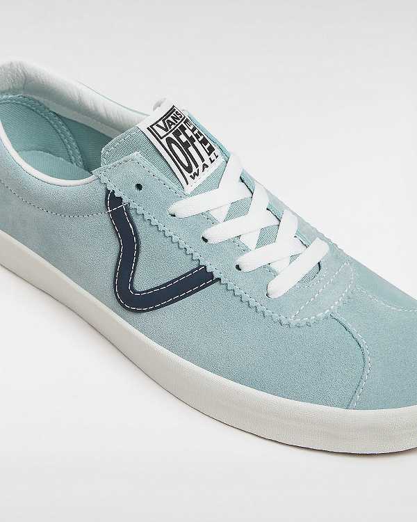 Blue Men Vans Sport Low Suede Sneakers Australia | VN3968170