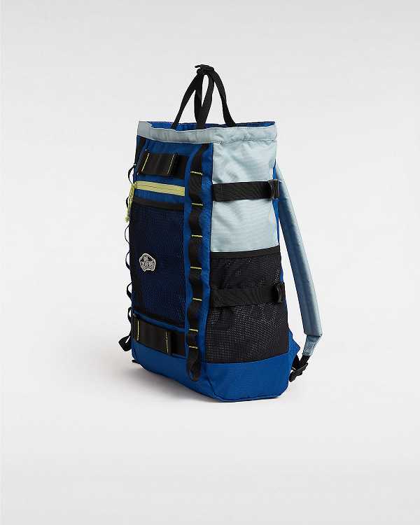 Blue Unisex Vans Sherwin Backpacks Australia | VN7046235