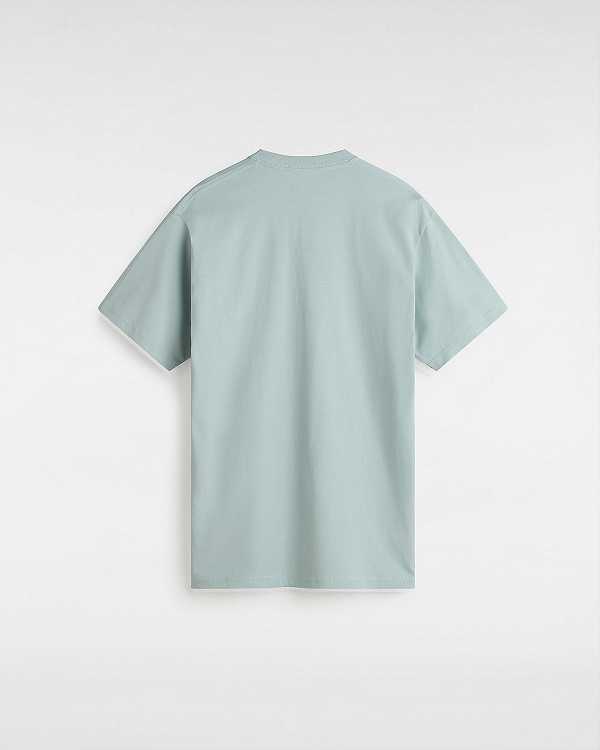 Blue Women Vans Left Chest Logo T Shirts Australia | VN7583604