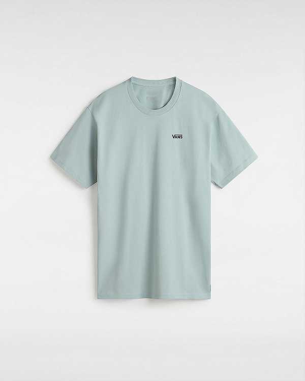 Blue Women Vans Left Chest Logo T Shirts Australia | VN7583604