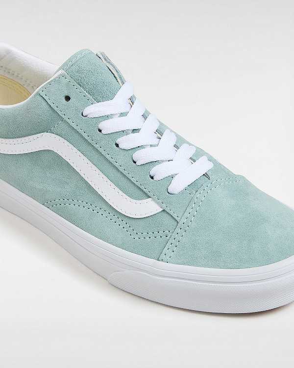 Blue Women Vans Old Skool Pig Suede Sneakers Australia | VN6057412