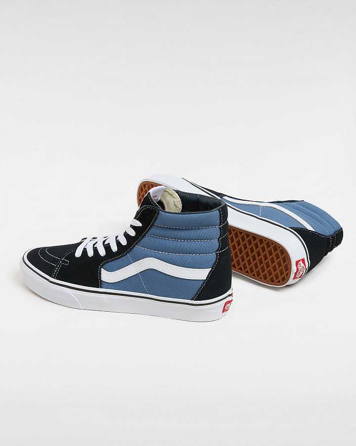 Blue Women Vans Sk8-Hi Sneakers Australia | VN8719302