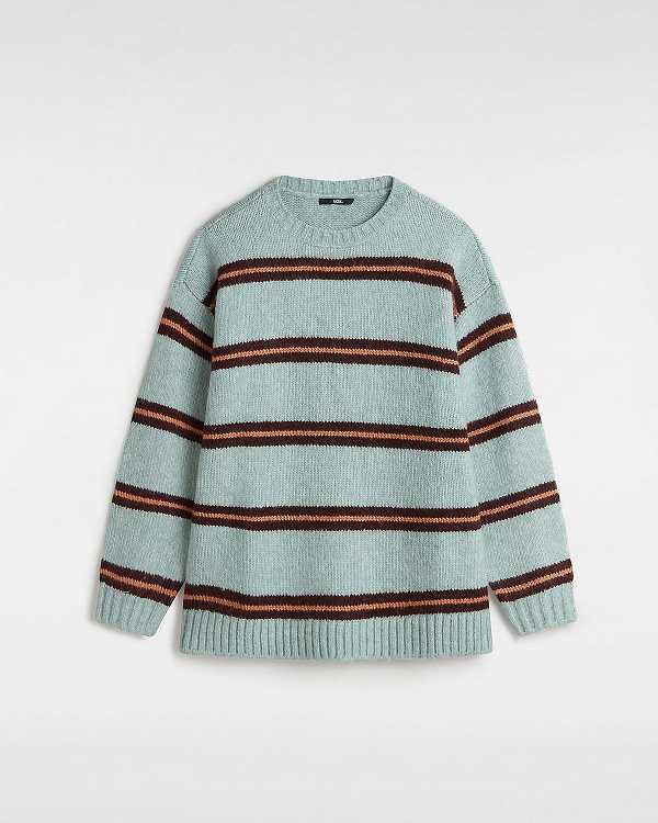 Blue Women Vans Suzie Stripe Crew Sweater Australia | VN2078493