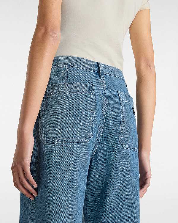 Blue Women Vans Union Relaxed Denim Carpenter Pants Australia | VN1796840