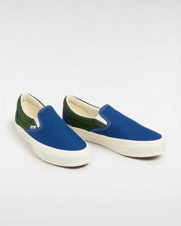 Blue / Green Men Vans Premium 98 Slip On Shoes Australia | VN2983147