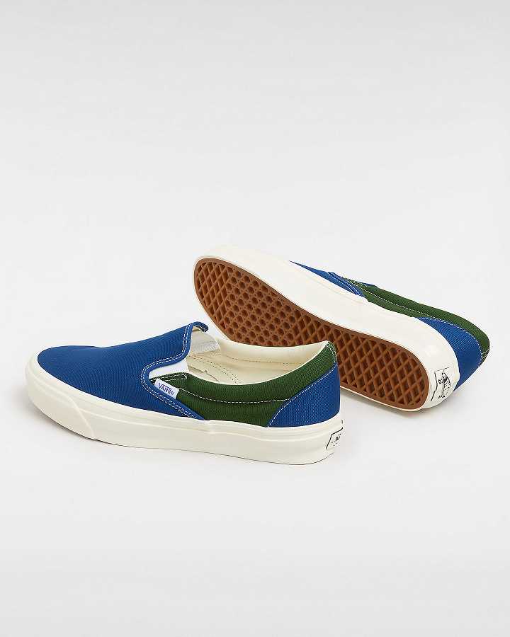 Blue / Green Men Vans Premium 98 Slip On Shoes Australia | VN2983147