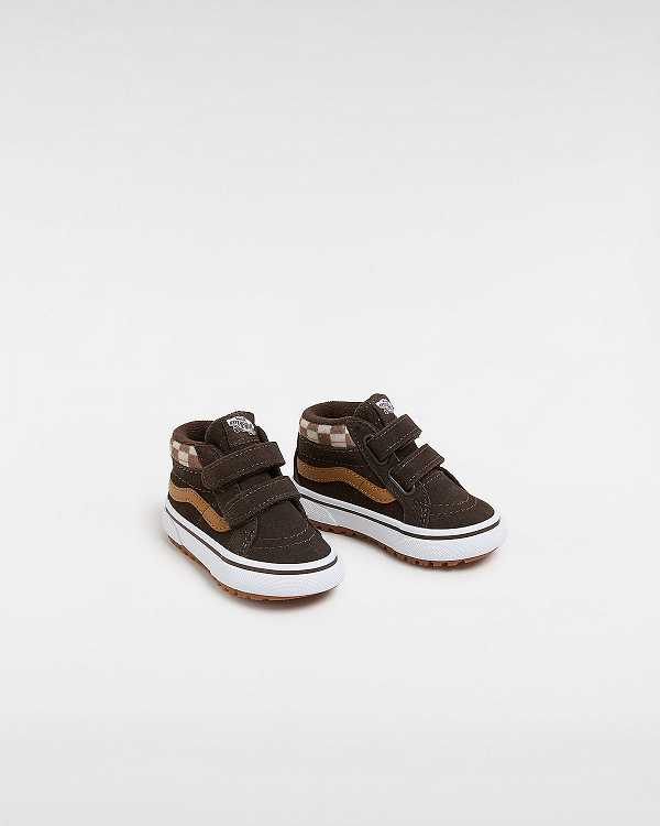 Brown Kids' Vans MTE Sk8-Mid Reissue Hook and Loop (1-4 Years) Sneakers Australia | VN0614783