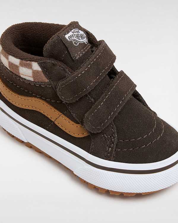 Brown Kids' Vans MTE Sk8-Mid Reissue Hook and Loop (1-4 Years) Sneakers Australia | VN0614783