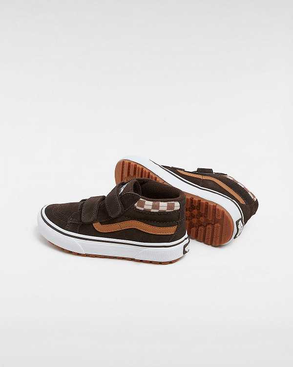 Brown Kids' Vans MTE Sk8-Mid Reissue Hook and Loop (4-8 years) Sneakers Australia | VN4391602