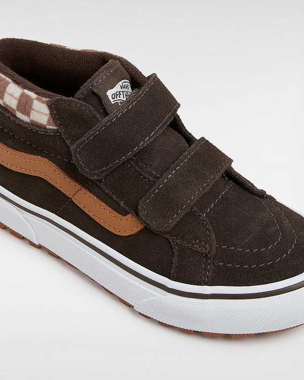 Brown Kids' Vans MTE Sk8-Mid Reissue Hook and Loop (4-8 years) Sneakers Australia | VN4391602