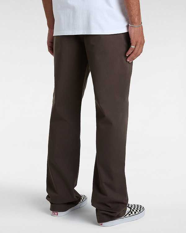 Brown Men Vans Authentic Chino Relaxed Pants Australia | VN4350986