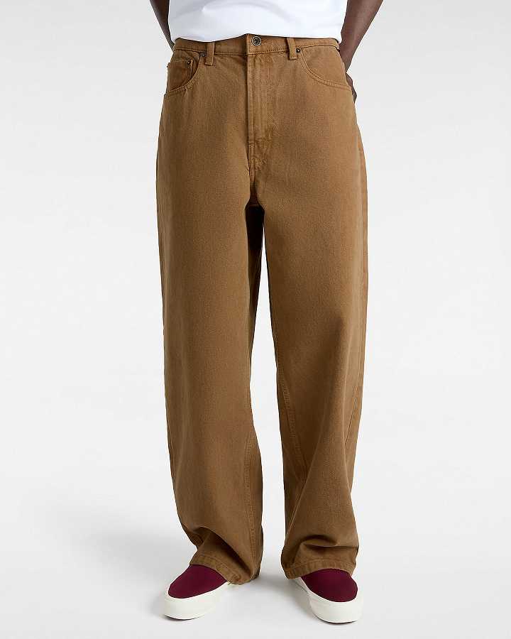 Brown Men Vans Check-5 Baggy Pants Australia | VN4708692