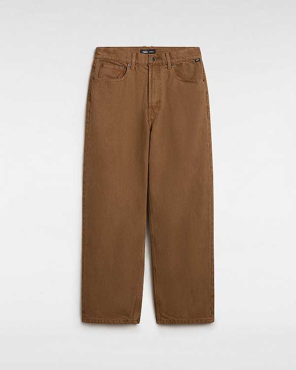 Brown Men Vans Check-5 Baggy Pants Australia | VN4708692