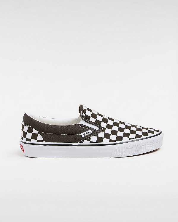 Brown Men Vans Classic Checkerboard Slip On Shoes Australia | VN2895760