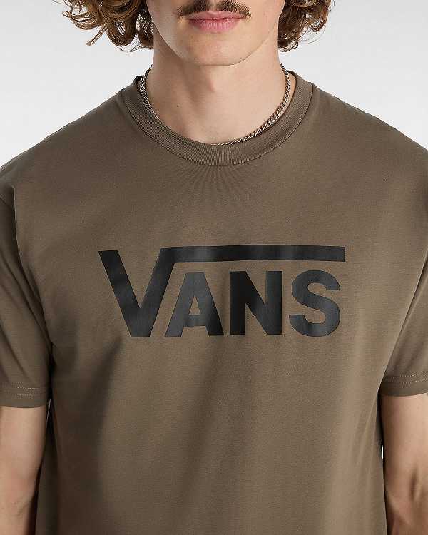 Brown Men Vans Classic T Shirts Australia | VN7932156