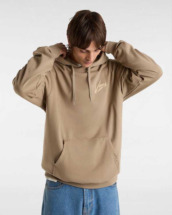 Brown Men Vans Dettori Loose Hoodie Australia | VN8601425