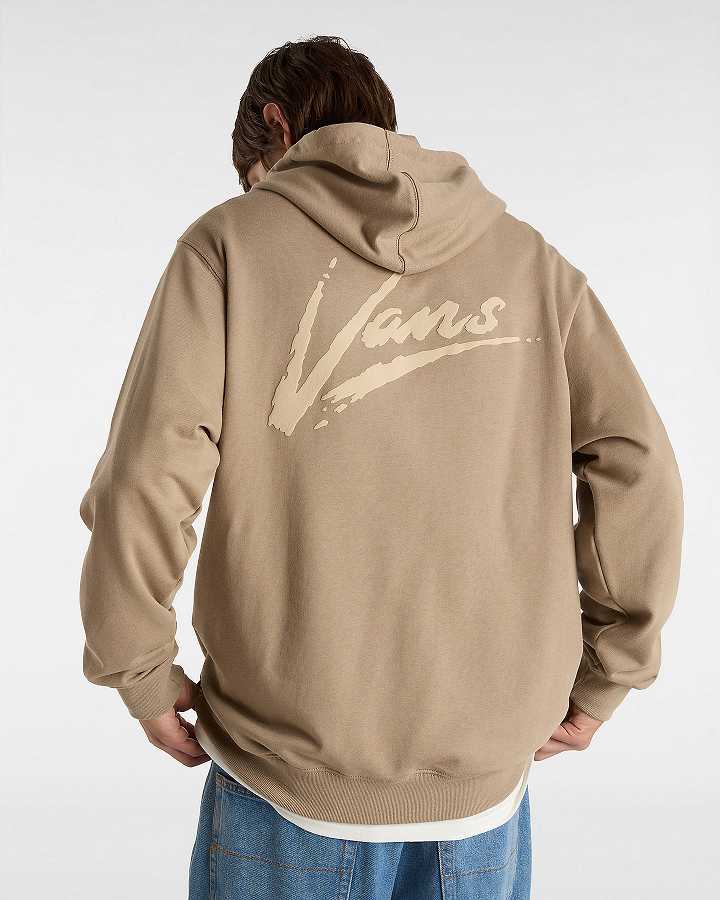 Brown Men Vans Dettori Loose Hoodie Australia | VN8601425