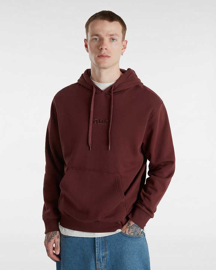 Brown Men Vans Essential Relaxed Hoodie Australia | VN0458793