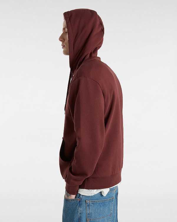 Brown Men Vans Essential Relaxed Hoodie Australia | VN0458793