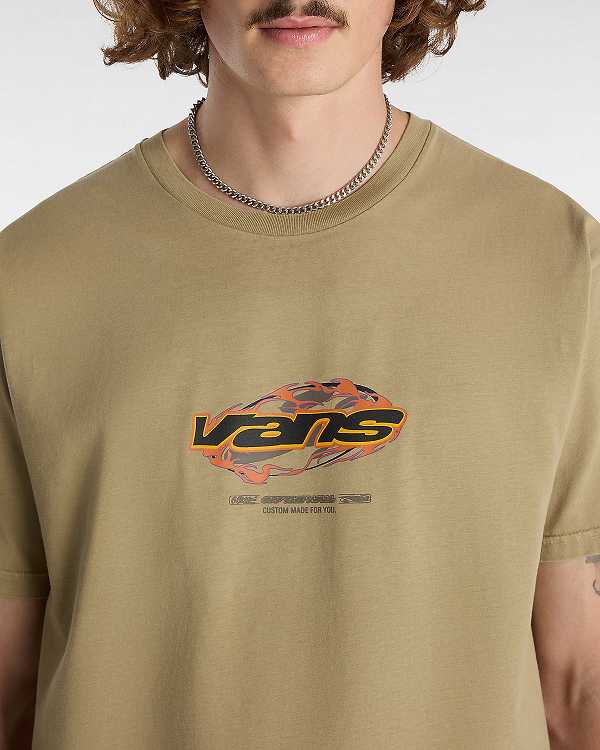 Brown Men Vans Ignitions T Shirts Australia | VN8126435