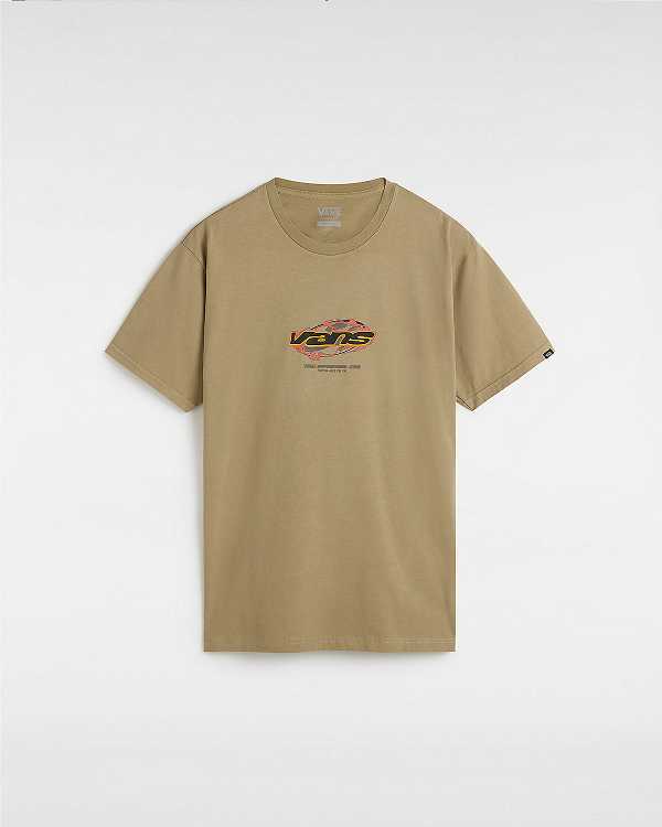 Brown Men Vans Ignitions T Shirts Australia | VN8126435