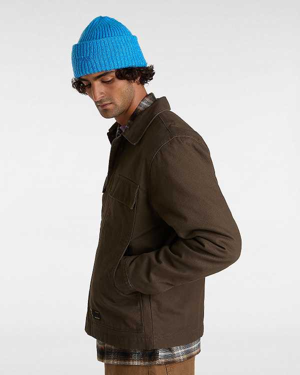 Brown Men Vans McAvoy Insulated Station Jacket Australia | VN3470895