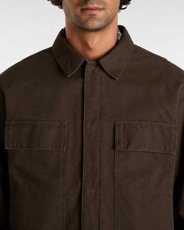 Brown Men Vans McAvoy Insulated Station Jacket Australia | VN3470895