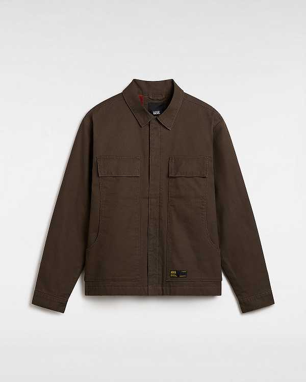 Brown Men Vans McAvoy Insulated Station Jacket Australia | VN3470895