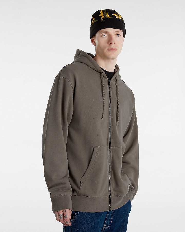 Brown Men Vans Original Standards Loose Hoodie Australia | VN8146739