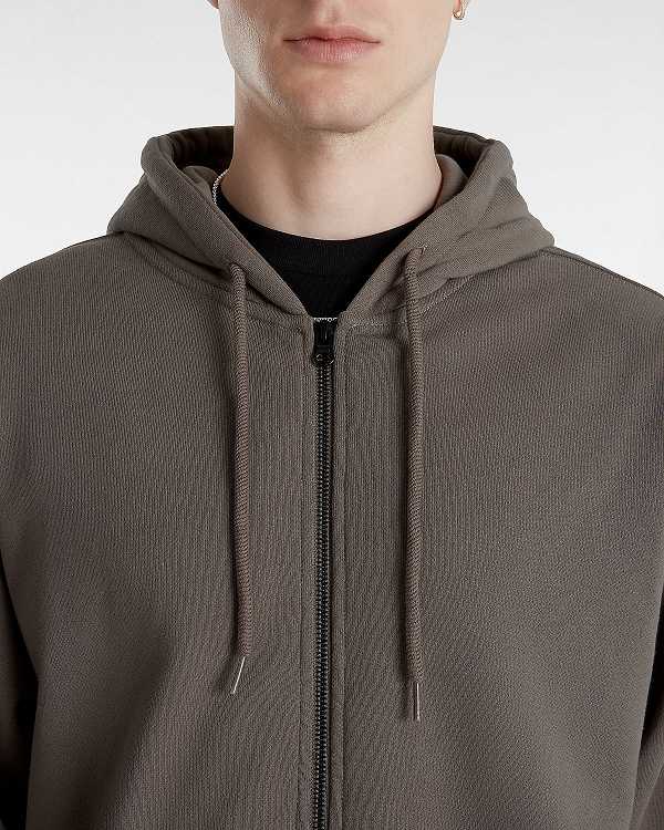 Brown Men Vans Original Standards Loose Hoodie Australia | VN8146739