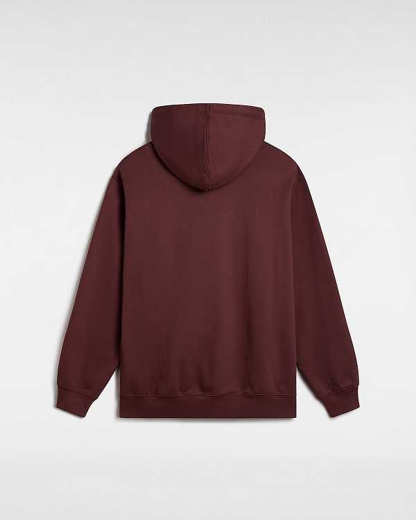 Brown Men Vans Oval Loose Hoodie Australia | VN2705138