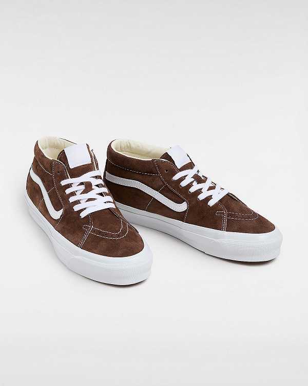 Brown Men Vans Premium Sk8-Mid 83 Sneakers Australia | VN3718045