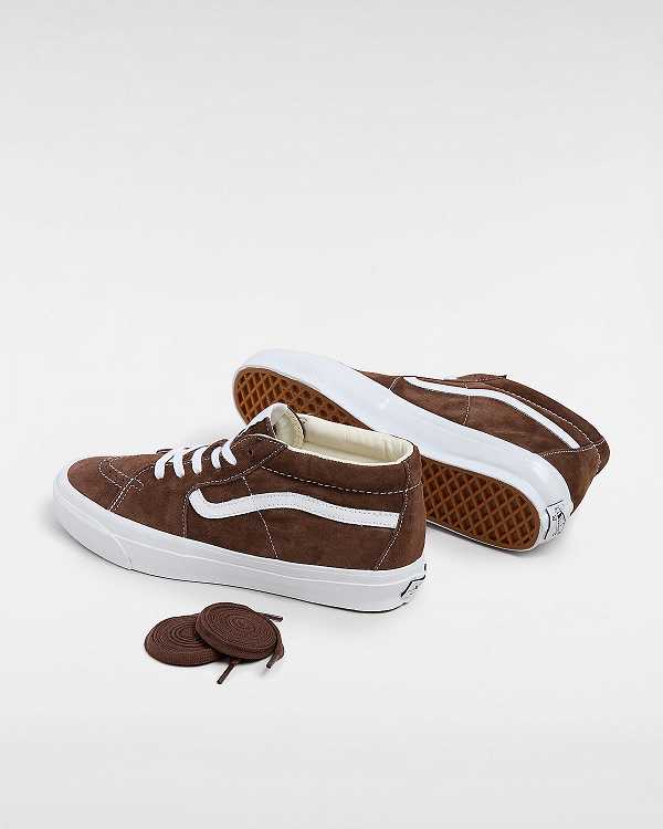 Brown Men Vans Premium Sk8-Mid 83 Sneakers Australia | VN3718045