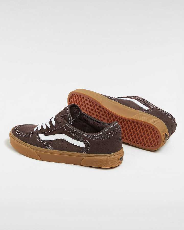 Brown Men Vans Rowley Classic Sneakers Australia | VN4215937